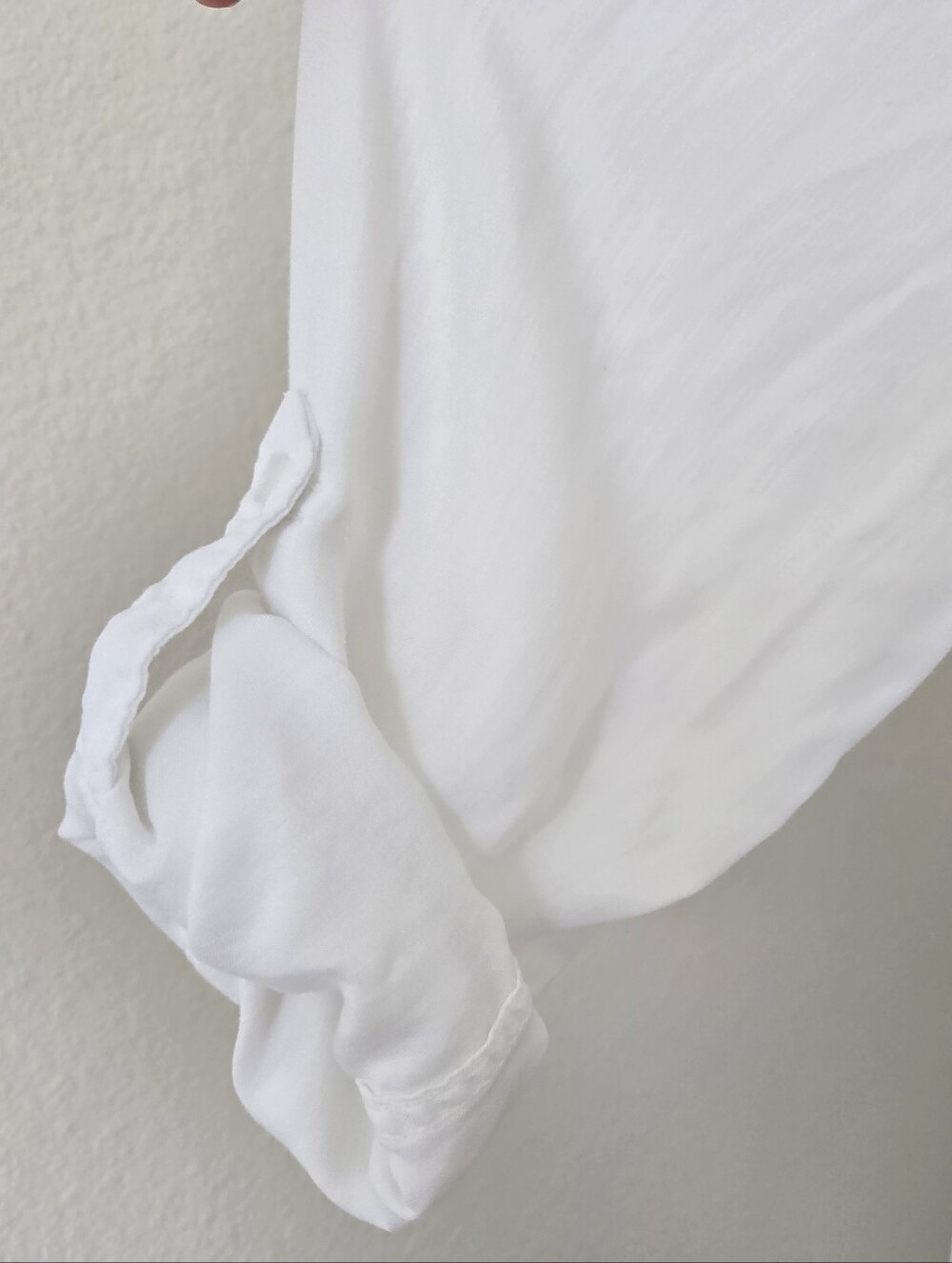 Terra & Sky White Shirt Womens Large  12-14 Button Front Long Sleeves Lyocell - Picture 9 of 14